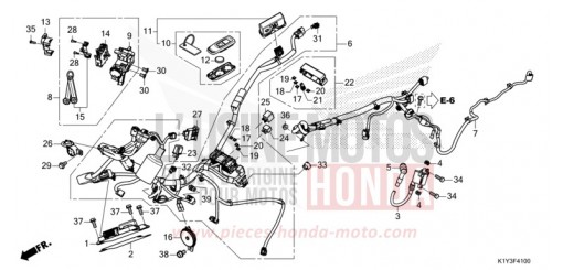 KABELBAUM/FERNBEDIENUNGSSCHLUESSEL (WW125M/AM/N/AN) WW125AM de 2021